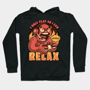 Video Game Relax Player - Fun Fire Nerd Gift Hoodie